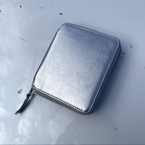 Comme Des Garçons Silver Zip Wallet